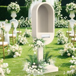 China White-Phone-Booth-with-Audio-Guestbook-Phone factory