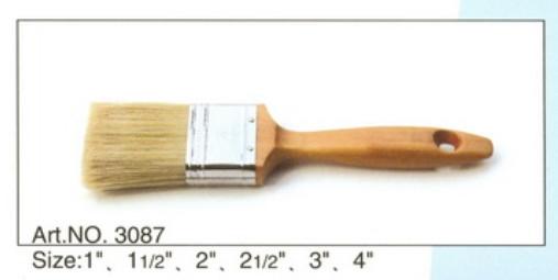 Wooden handle pure natural bristle Chinese bristle synthetic mix paint brush No