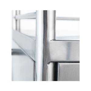 China Moving Metal Abs Hospital Stainless Steel Instrument Trolley factory