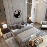 Commercial Hotel Bedroom Furniture Modern Luxury Apartment Villa Linen Fabric