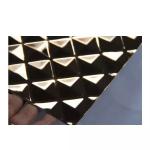 304 Gold Water Ripple Steel Sheet , Anti Corrosion Hammered Metal Plate