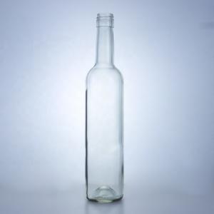 China 500ml 700ml 750ml 1000ml Clear Glass Bottle for Whisky Hot Stamping Surface Handling factory
