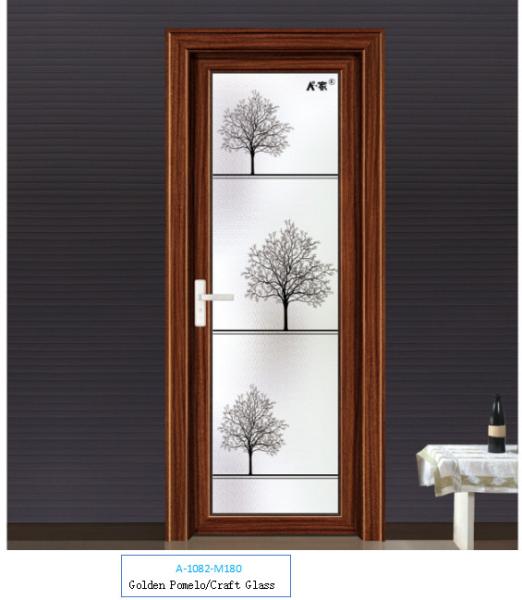 Bathroom aluminum alloy swing door, a variety of patterns to choose from and