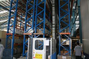 China heavy duty pallet Automatic Storage And Retrieval System with cold rolled steel , 30M factory