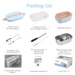 CE Electric Lunch Boxes 1.5L Portable Leak Proof Stainless Steel Food Container