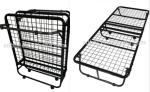 Hotel Single Bed Mattress Metal Foundation Folding Bed Frame with Space-Saving