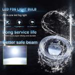 Circle Casing 89MM White 12V COB Beam Waterproof Universal Auto Fog Light