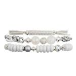 Lady Zircon Metal Bar Bracelet Handmade Sparkle Silver Color With Spring
