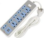 Home Desk Mount Power Strip European Style Plug Intelligent USB Lightning Fast