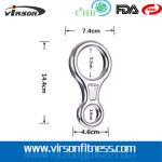 New Product Vibrated Polish Forged Aluminum Climbing Figure 8 Descender