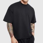 Mens 100% Cotton Boxy Fit Blank T-shirt Custom Tee Logo Streetwear Oversized