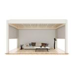 Outdoor aluminum alloy electric louver gazebo courtyard garden courtyard Home