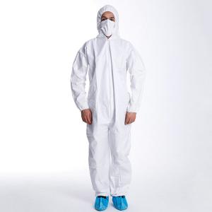China 65GSM Microporous SMS Disposable Work Overalls S M L XL XXL factory
