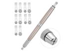 14*0.8cm Aluminum Alloy Disposable Double End Eyebrow Tattoo Pen