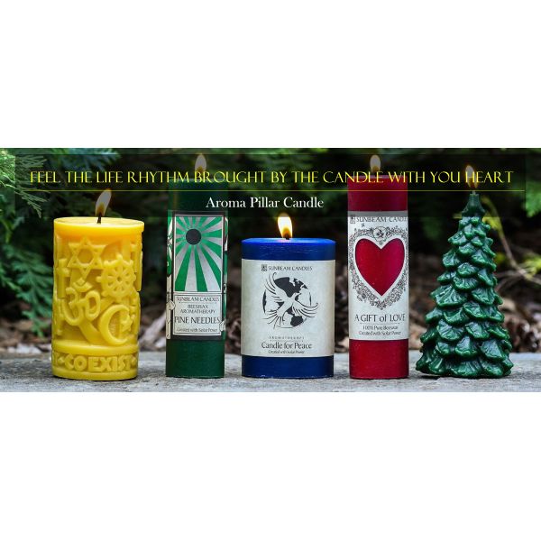 Handmade Decorative Luxury Home Scented Candles 100% Pure Beeswax Pillar Candle