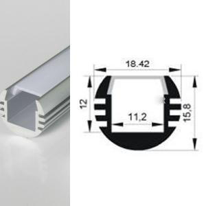 China Al channel 10mm width PCB strip U shape aluminum profile for 3528 5050 5630 strip light factory