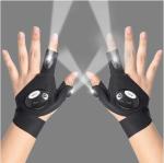 LED Flashlight Fishing Racing Gloves Work Other Sports Gloves Fish Fingerless