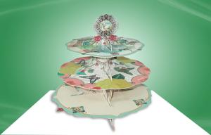 China Three tier Cake Cardboard Standees , Countertop Stand up Display factory
