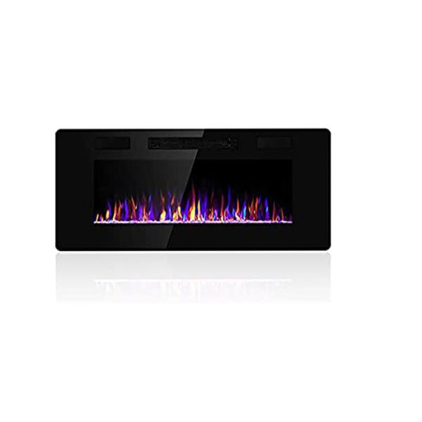 Customized Logo Acceptable Electric Fireplace Stove with 9 Flame Colors Wall