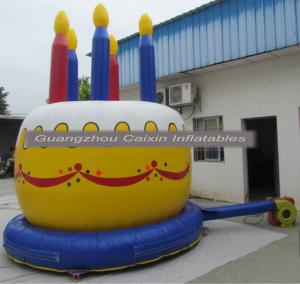 China big inflatable birthday cake for holiday party event selling factory