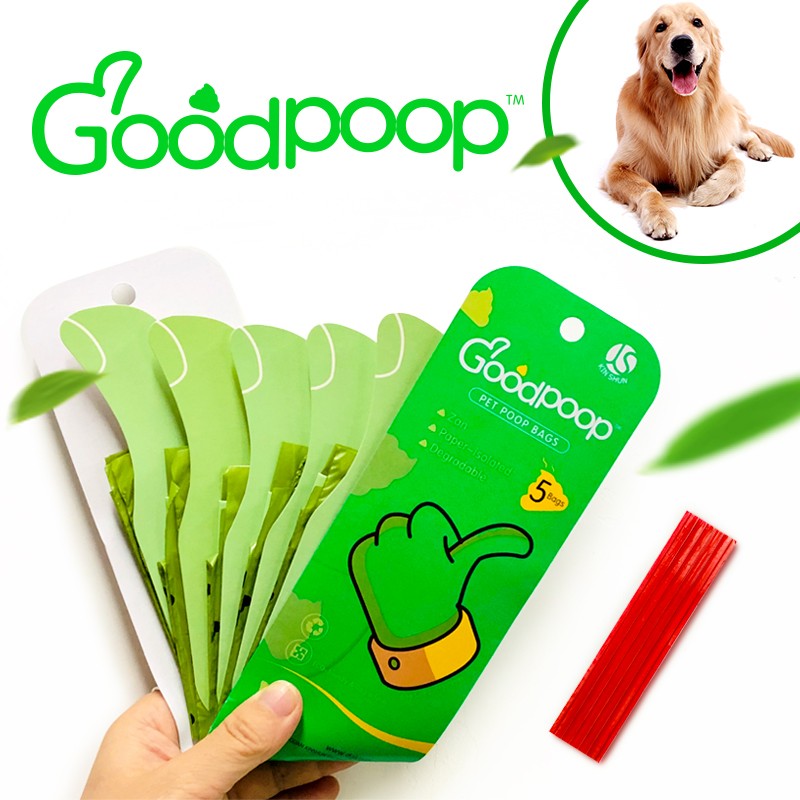 New Product Plastic Dog Poop Waste Bags, Eco-Friendly Garbage Thumb up Products for Dog Waste