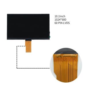 10.1 Inch TFT IPS Display High Brightness TFT LCD Screen 1024x600 Resolution