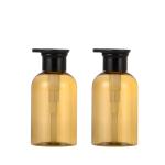 500ml Lotion Pump Bottles 67mm Width Amber Color Multi Usage