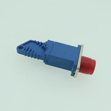 Blue Color Fiber Optic Adapters Simplex Single Model E2000/UPC To FC/UPC Female