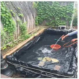 TR131 Material Black Hdpe Geomembrane For Dam Aquaculture Shrimp Fish Pond