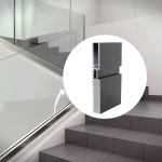 Stair Railings Glassfixed Aluminum Channel Profile for Glass Railing Bracket