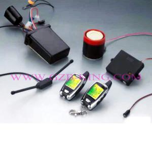 China FM-FM 2-way LCD Motorcycle Alarm factory