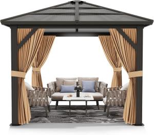 China Aluminum Hardtop Gazebos Sustainable Outdoor Structures factory