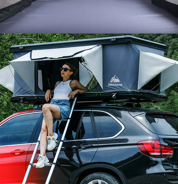 Customizable Quick Automatic Opening Large Roof Top Tent For 3-4 Person