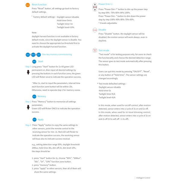 0-10v Dimming Daylight Harvest PIR Motion Sensor HNS133DHPIR 25mA