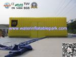Yellow Festival Giant Inflatable Cube Tent , Inflatable Large Storage Tent
