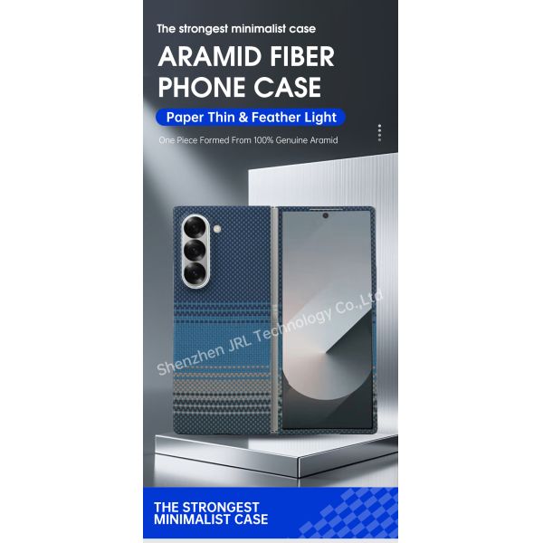 Customized Blue Color Strong Suction Aramid Fiber Phone Case For Samsung Galaxy Fold7
