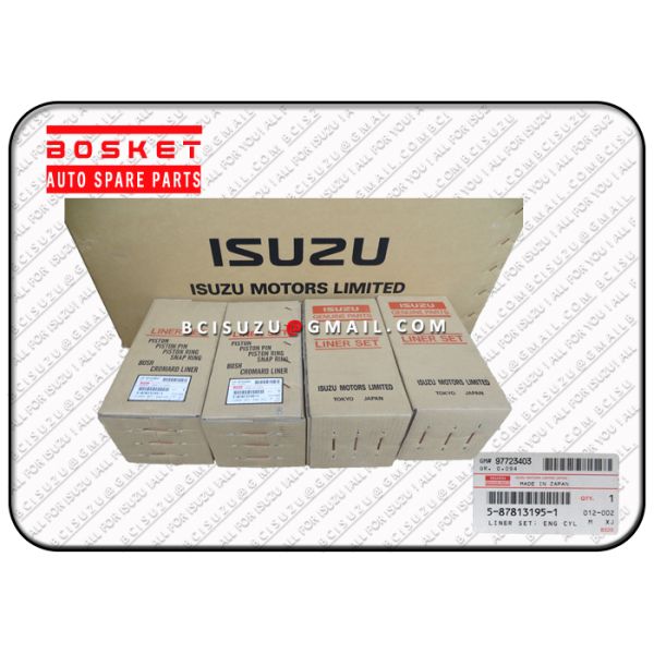 Original Truck Chassis Parts Isuzu NKR55 4JB1 Liner Set Engine Cyliner