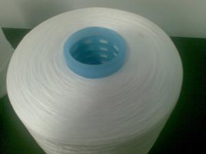China 100% Spun Polyester Sewing Thread TFO Ne42/2 raw white factory