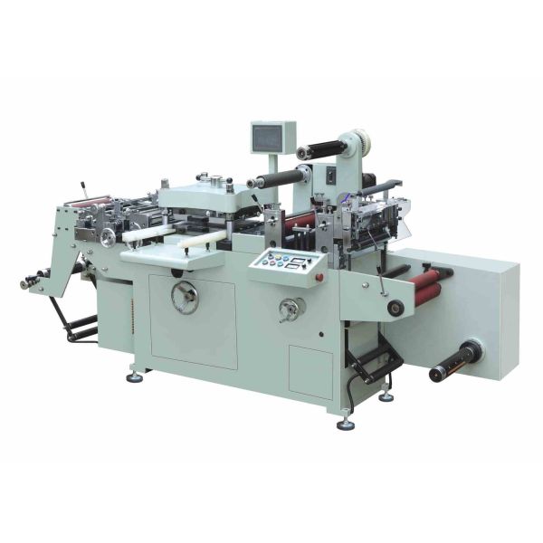 China Roll To Roll Label Sticker Die Cutting Machine With 300 Sheet Cutter factory
