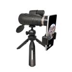 HD 12x50 Mobile Phone Telescope Bak4 With Tripod Holder For Outdoor Camping Bird