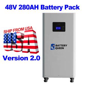 China Wholesale USA warehouse Stock 48V 280ah DIY Lifepo4 Lithium battery Standing Kits with LCD screen factory