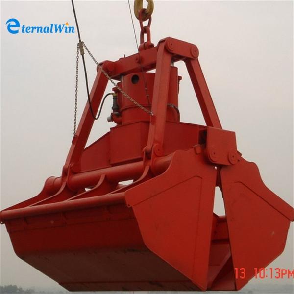 China 12CBM Radio Remote Controlled Clamshell Grab Bucket With BV Certificate factory