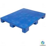 Anti Slip Heavy Duty Plastic Pallet Blue 1200*1000*150mm With Nine Feet / Smooth