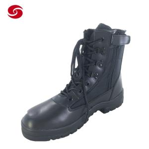 China Swat Black Stock Military Army Tactical Policeman Boots factory