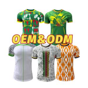 China OEM ODM Africa Cup Jersey Customized size S M L XL 2XL 100% Polyester farbic factory