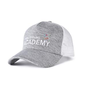 China Unisex 5 Panel Sports Trucker Cap Polyester Mesh Embroidery Logo factory