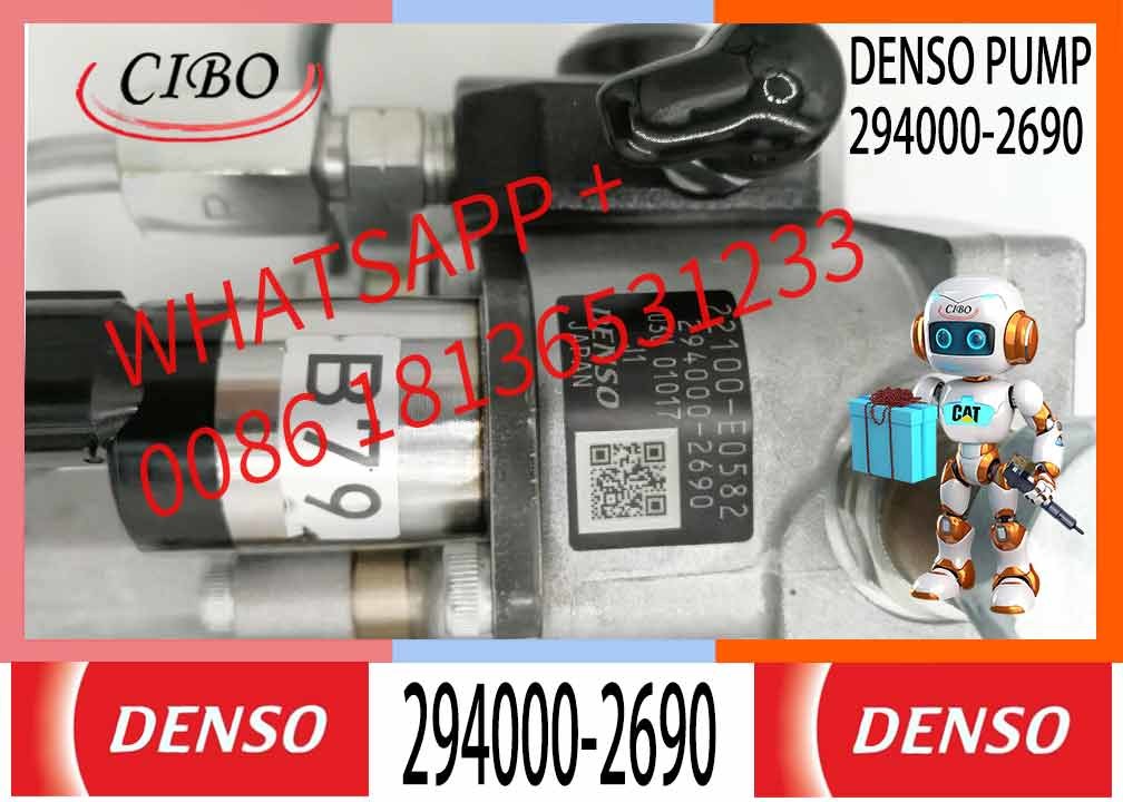 Common Rail Pump 294000-2690 Diesel Injection Pump Assembly 22100-E0582 for HINO J05E