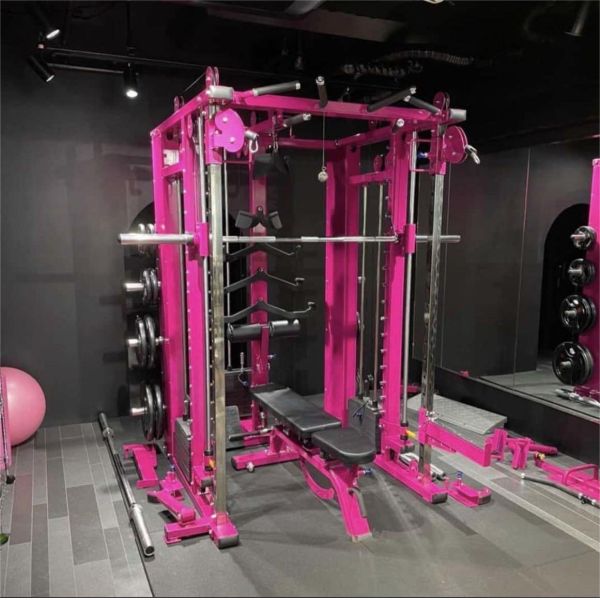 Commercial All-in-One Functional Trainer Multi-Function Smith Machine for Strength Training-Leg & Chest Workout Home Gym Rack