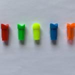 Id.300" (7.62mm) Crossbow Bolt Half Moon And Flat White Black Orange Green