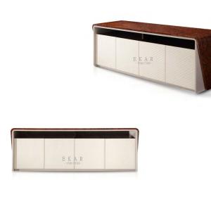 China High Gloss Simple Modern Design Leather Tv Stand Cabinet W006H12B factory